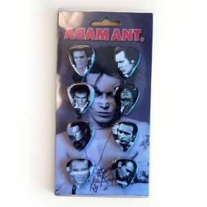 Adam Ant Signature Guitar Picks lot Of 8 New In Package Musician Rare Photos